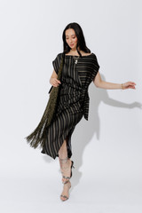 Milk/Black Harlow Dress
