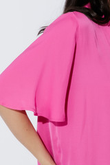 Pink Milan Fluted Blogger Shirt