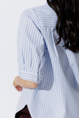 Blue Stripe Milan Blogger Shirt