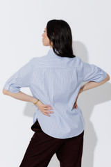 Blue Stripe Milan Blogger Shirt