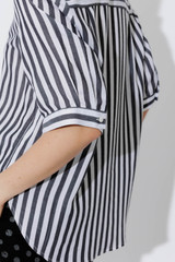 Charcoal Stripe Milan Blogger Shirt