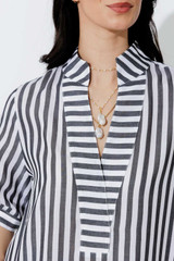 Charcoal Stripe Milan Blogger Shirt