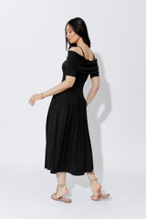 Black Tencel Boho Dress