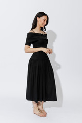 Black Tencel Boho Dress
