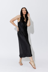 Black Glow Bias Dress
