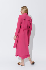 Pink Luxury Trench Coat