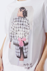 White Dolly Bow Magazine 1987 Oversized T-Shirt
