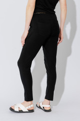 Black Tencel Pull On Cargo Pant