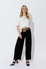 Black Tencel Wide Leg Pant Black Tencel Wide Leg Pant