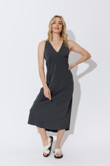 Charcoal Luxury Bias Dress Charcoal Luxury Bias Dress