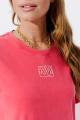 Red Washed Cotton Sports Dress Red Washed Cotton Sports Dress