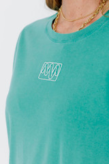 Aqua Washed Cotton Sports Dress Aqua Washed Cotton Sports Dress