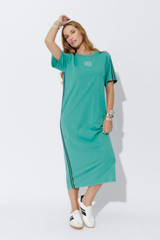 Aqua Washed Cotton Sports Dress Aqua Washed Cotton Sports Dress