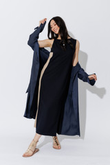 Navy Twist Shoulder Dress Navy Twist Shoulder Dress