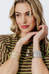 Silver Wide Textured Cuff Silver Wide Textured Cuff