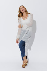 White Chiffon V-Neck Tunic White Chiffon V-Neck Tunic