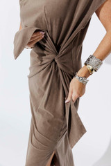 Vintage Mocha Cotton Harlow Dress