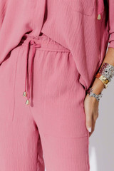 Rose Ripple Pocket Pant