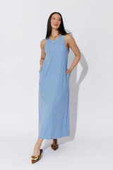 Cornflower Tencel Maxi Dress