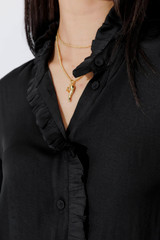 Black Silky Roma Shirt