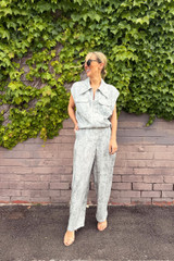 Marble Zip Cargo Vest