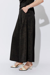 Black/Gold Wide Leg Culotte