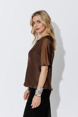 Chocolate Glow Bias T-Shirt