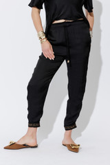 Black Glow Pull On Pant
