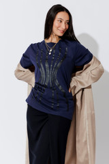 Navy Hourglass T-Shirt