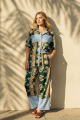 Green Contrast Shirt