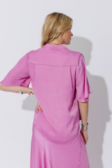 Cool Pink Milan Fluted Blogger Shirt