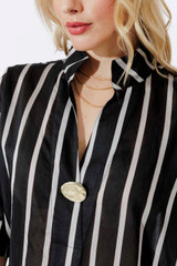 Black/Grey Oversized Blogger Shirt