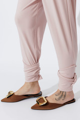 Pink Tencel Tie Pant