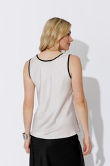 Ivory Trim Bias Cami