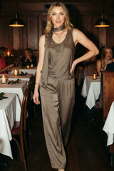 Taupe Wide Leg Pant