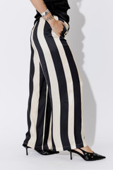 Black/Beige Wide Leg Pant