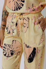 Yellow Shells Drawstring Pant