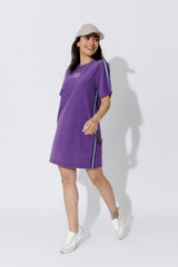 Purple Washed Mini Sport Dress