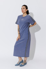 Indigo Washed Cotton Sport Dress