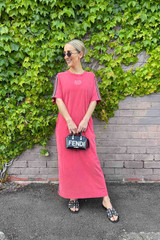 Red Washed Cotton Sport Dress
