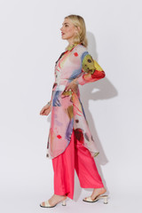 Print Lyocell Long Shirt