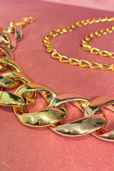 Gold Resin Chain Belt