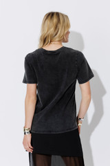 Charcoal Washed Cotton Freedom T-Shirt