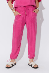 Pink Cupro Dart Pant