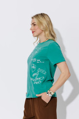 Aqua Washed Cotton Freedom T-Shirt