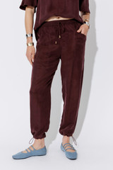 Chocolate Cupro Dart Pant