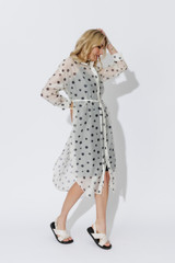 Ivory/Black Spot Long Shirt