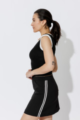 Black Tencel Trim Cami