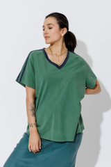 Green Washed Cotton League T-Shirt