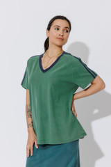 Green Washed Cotton League T-Shirt